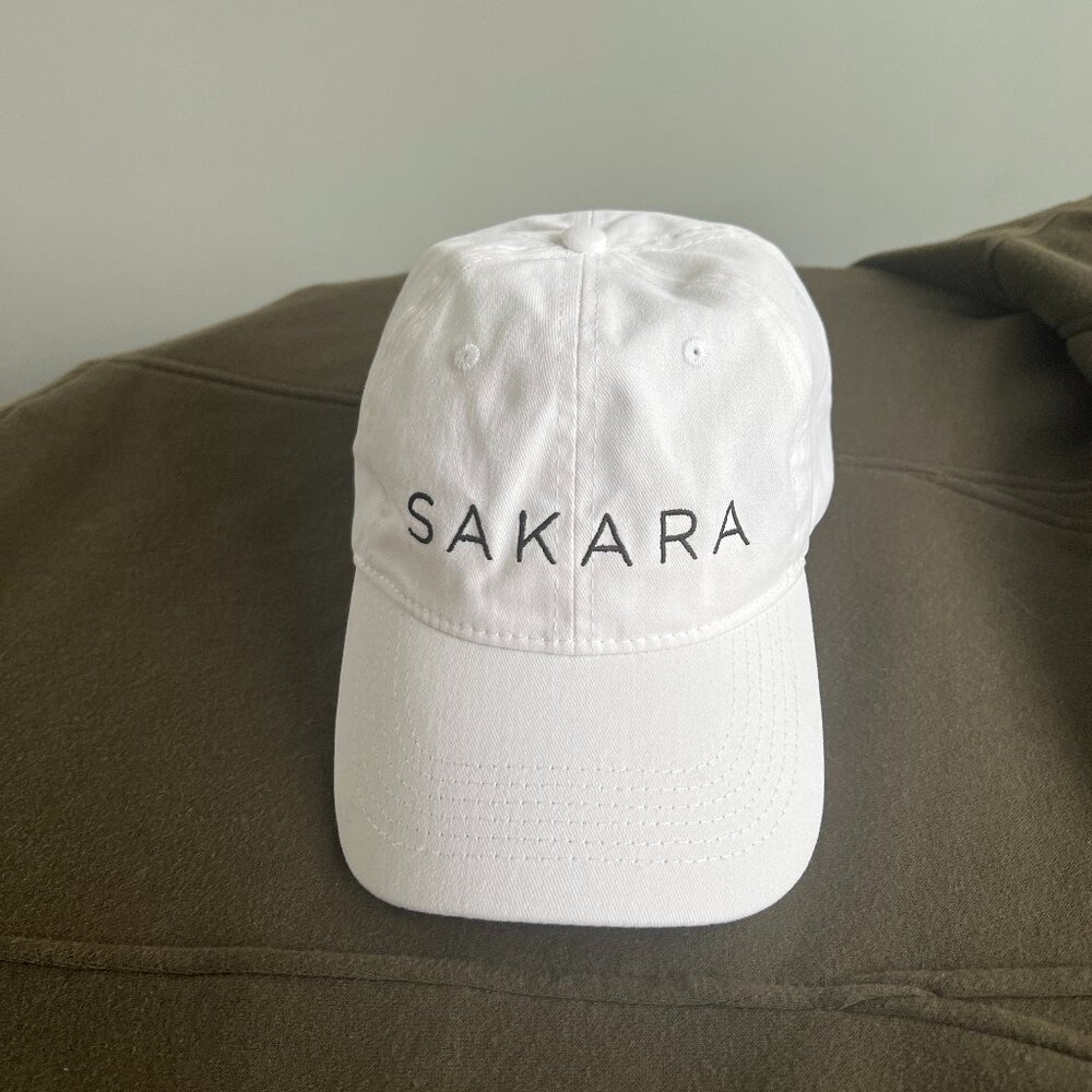 White Sakara Baseball Hat
